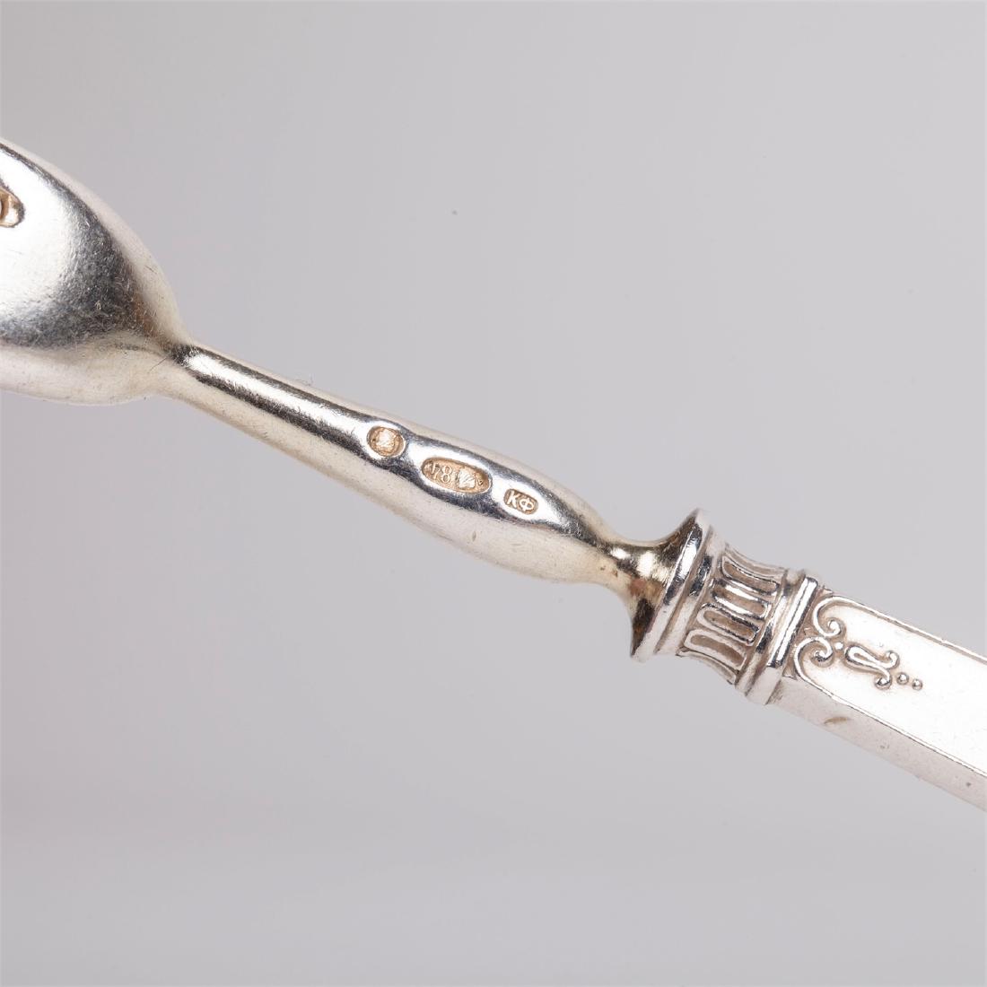 Faberge silver dessert serving set — image 5