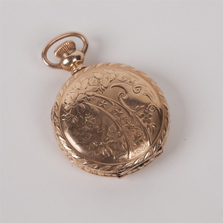 Gilded pocket watch "Elgin". — image 2