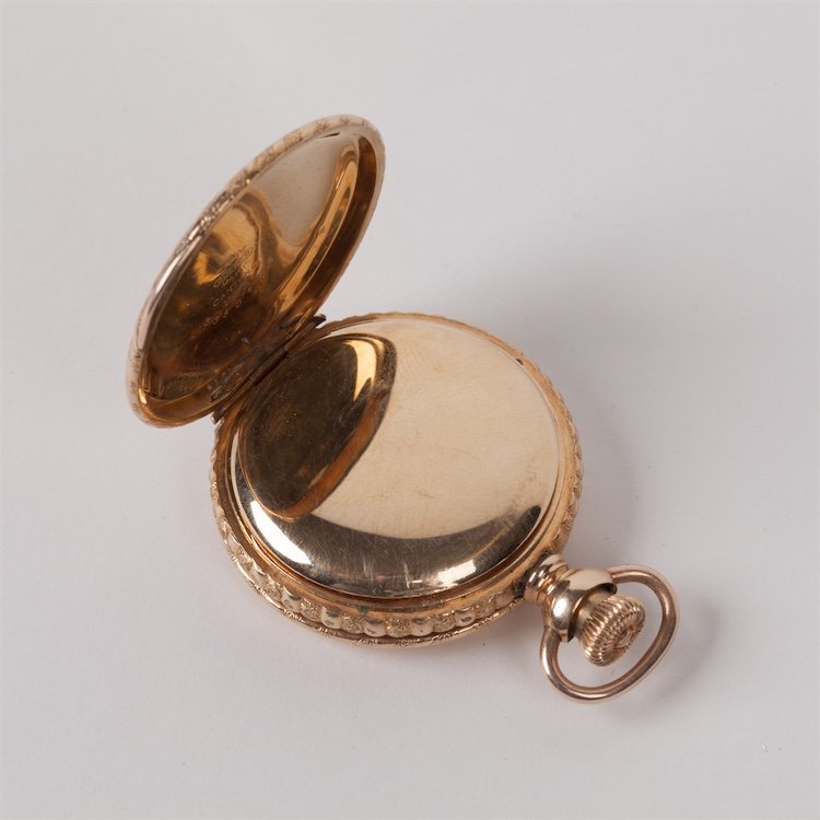 Gilded pocket watch "Elgin". — image 3