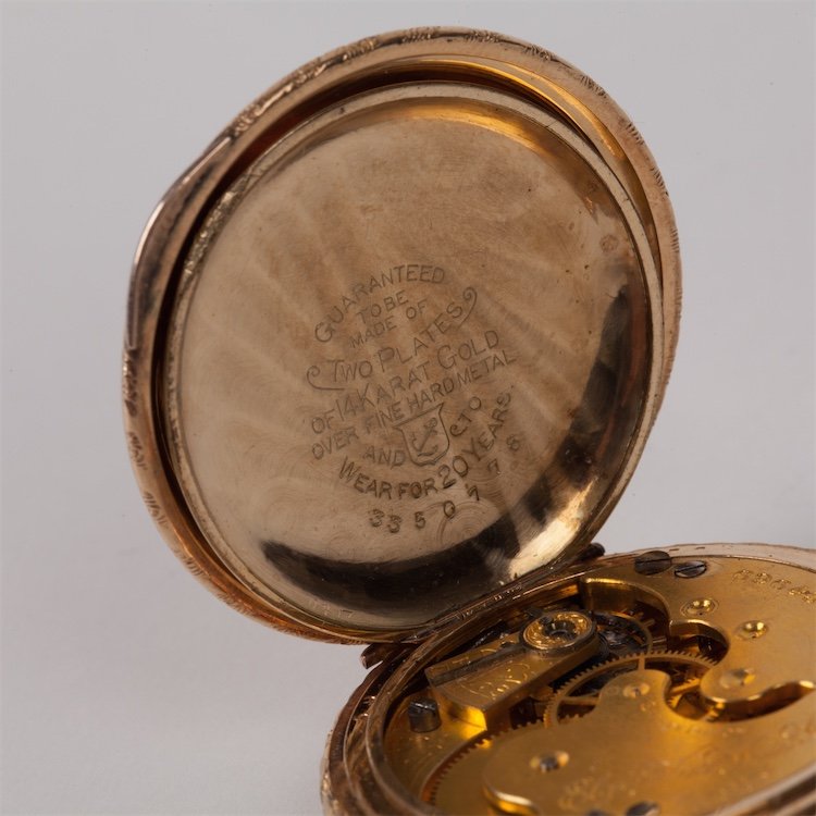 Gilded pocket watch "Elgin". — image 5