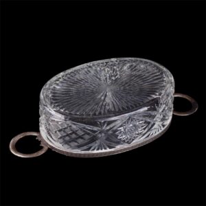Grand Russian silver and cut-glass fruit bowl — image 4