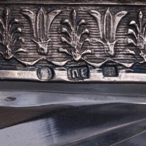 Grand Russian silver and cut-glass fruit bowl — image 5