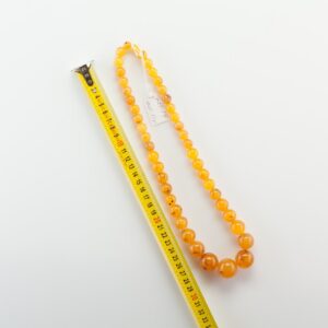 Natural Baltic Amber light yellow necklace. — image 1