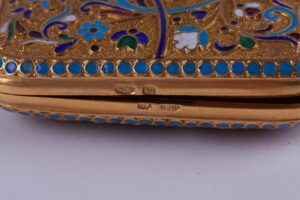 Russian enamel silver cigarette case. — image 4
