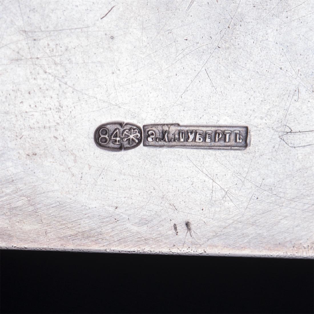 Russian silver en plein enamel casket, E. Shubert — image 6