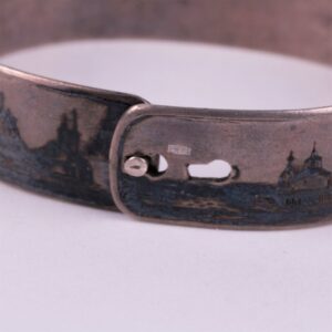 Silver bracelet with panoramic view of Velikii Ustug. — image 6