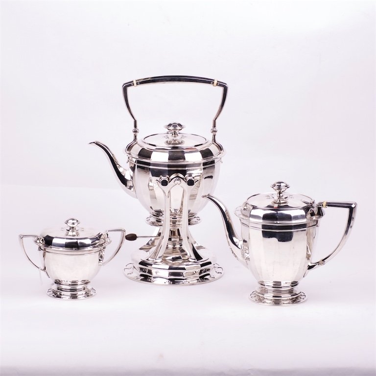 Silver teaset of 3 pieces. Tiffany & Co. — image 1