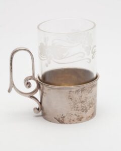Six russian glass-holders by Faberge — image 2