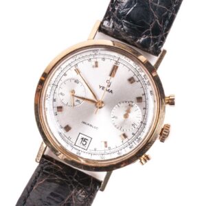 Yema 18K gold men's chronograph wristwatch with — image 1
