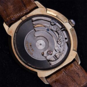 Junghans gold 585 mens wristwatch with calendar — image 5