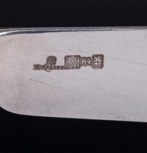 Rare Faberge silver fish service — image 4