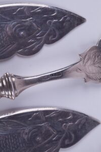 Russian silver set for fish. — image 2