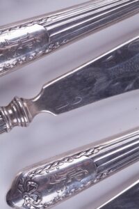 Russian silver set for fish. — image 3