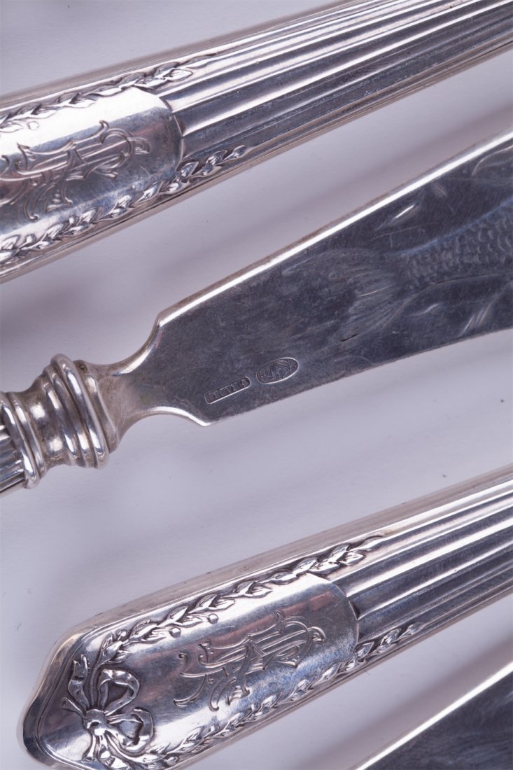 Russian silver set for fish. — image 3