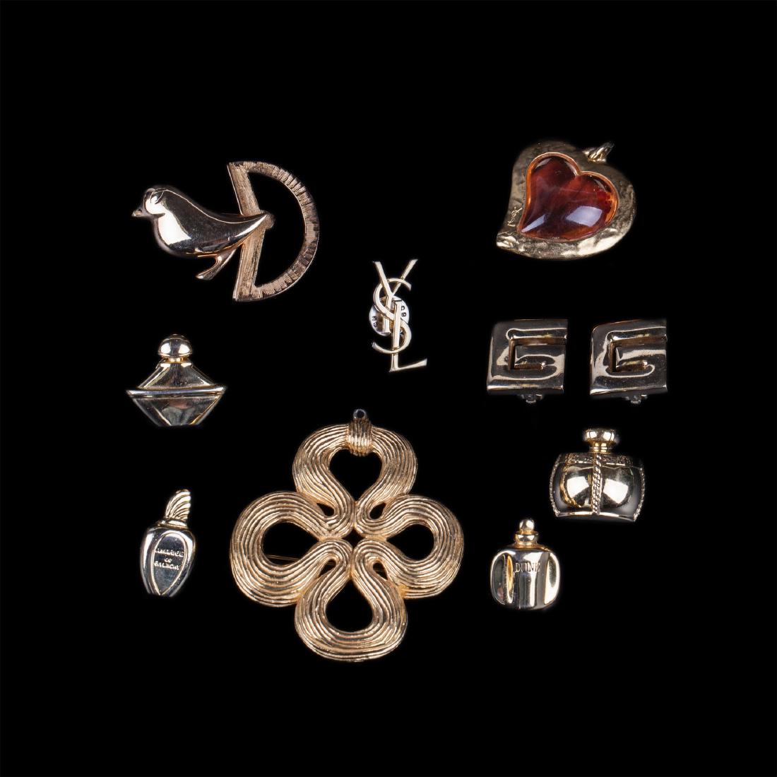 Set of 9 accessories: Yves Saint Laurent, Dior, — image 1