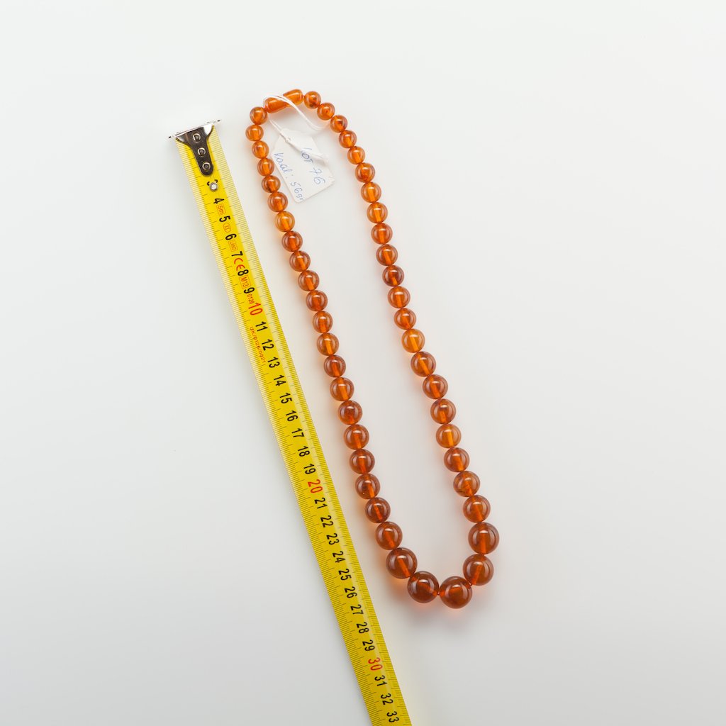 Natural Baltic Amber Honey necklace. — image 1