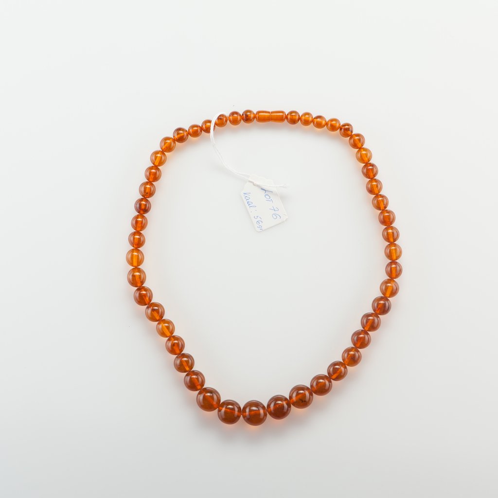 Natural Baltic Amber Honey necklace. — image 3