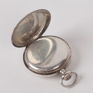 Silver pocket watch "Omega". — image 2