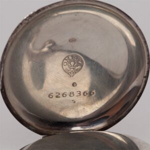 Silver pocket watch "Omega". — image 3