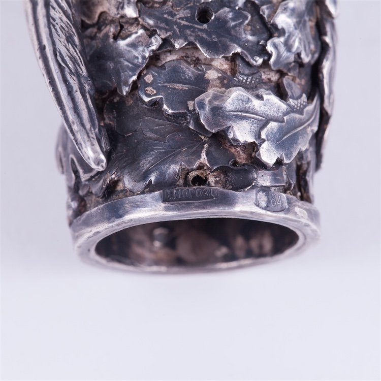 Silver tip for walking stick. — image 5