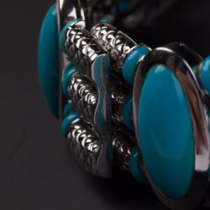 White gold necklace with ring. — image 6