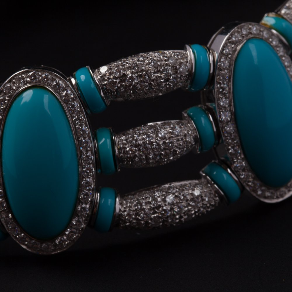 White gold necklace with ring. — image 7