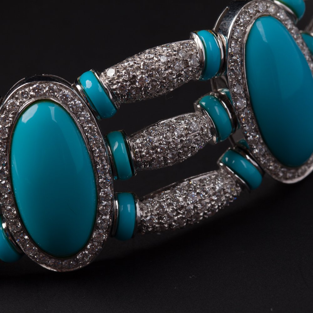 White gold necklace with ring. — image 8