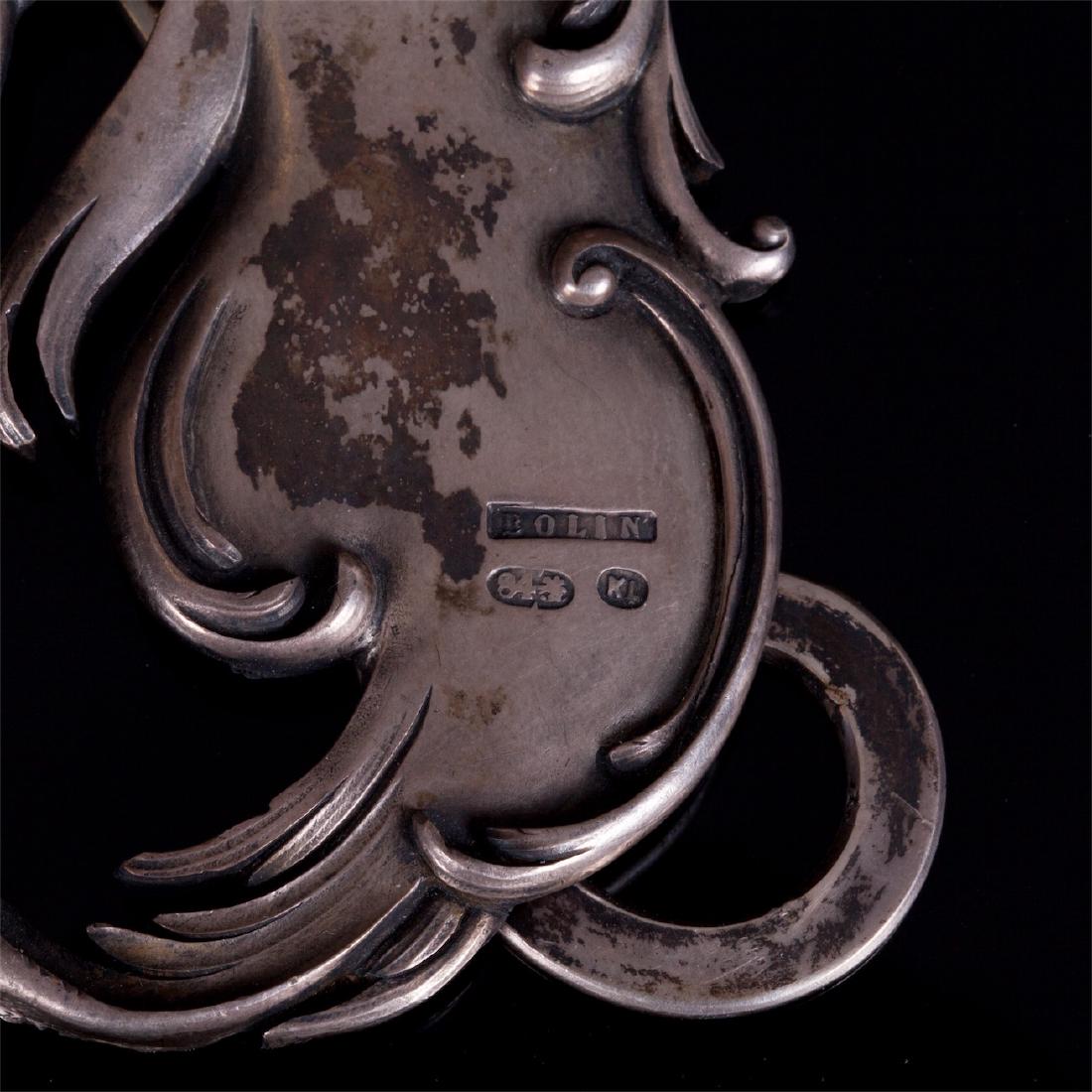 Art Nouveau silver photo frame. K.Linke for Bolin — image 3