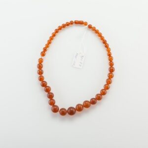 Natural Baltic Amber Dark Honey necklace. — image 2