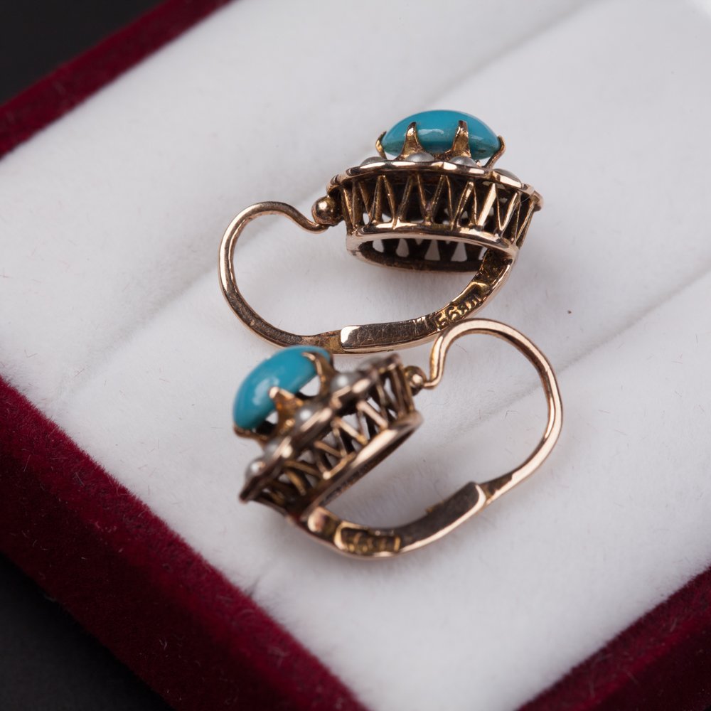 Russian imperial earrings. — image 3
