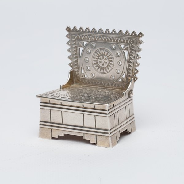 Russian silver salt-cellar — image 1