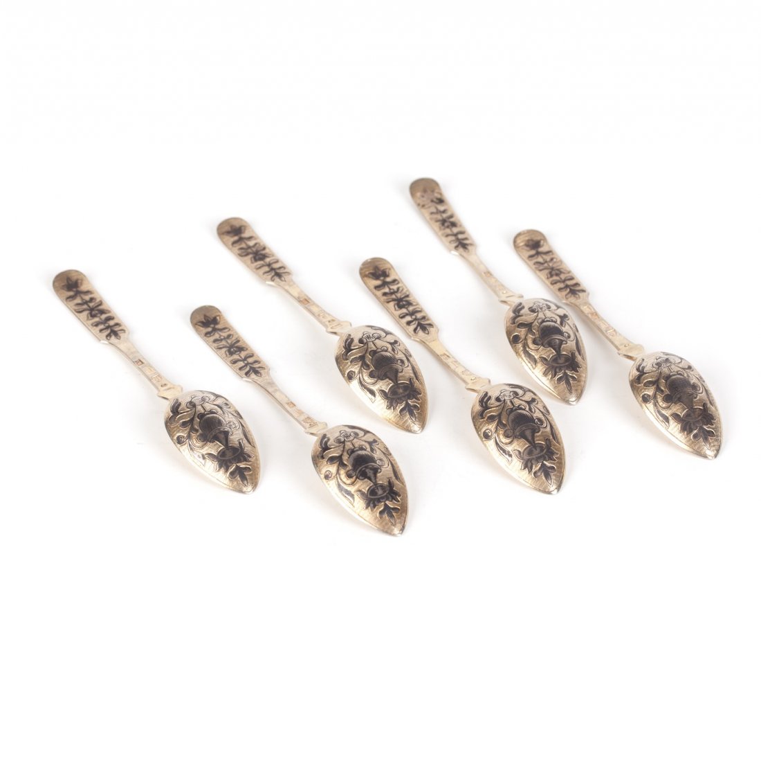 Set of 6 spoons. 1838 yr. Moscow. — image 1