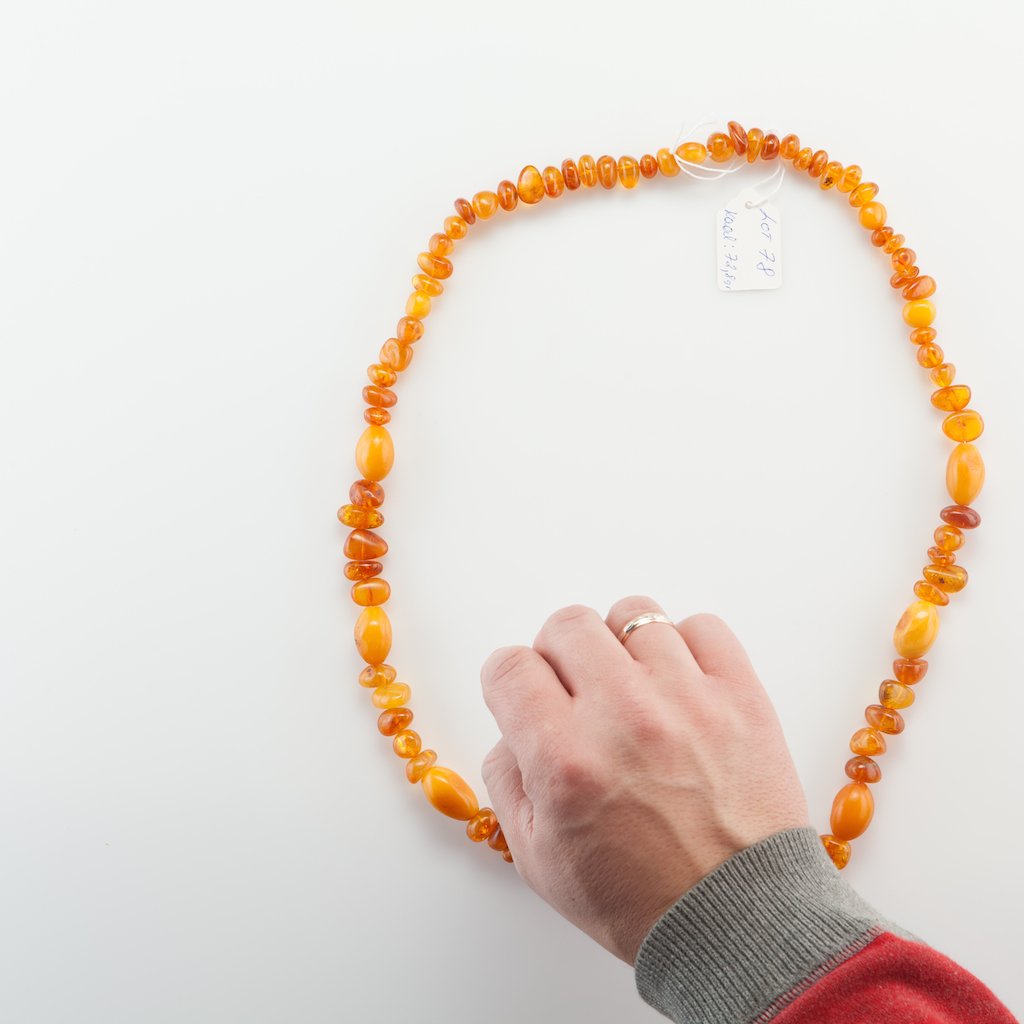Natural Baltic Amber mixed stones necklace. — image 4