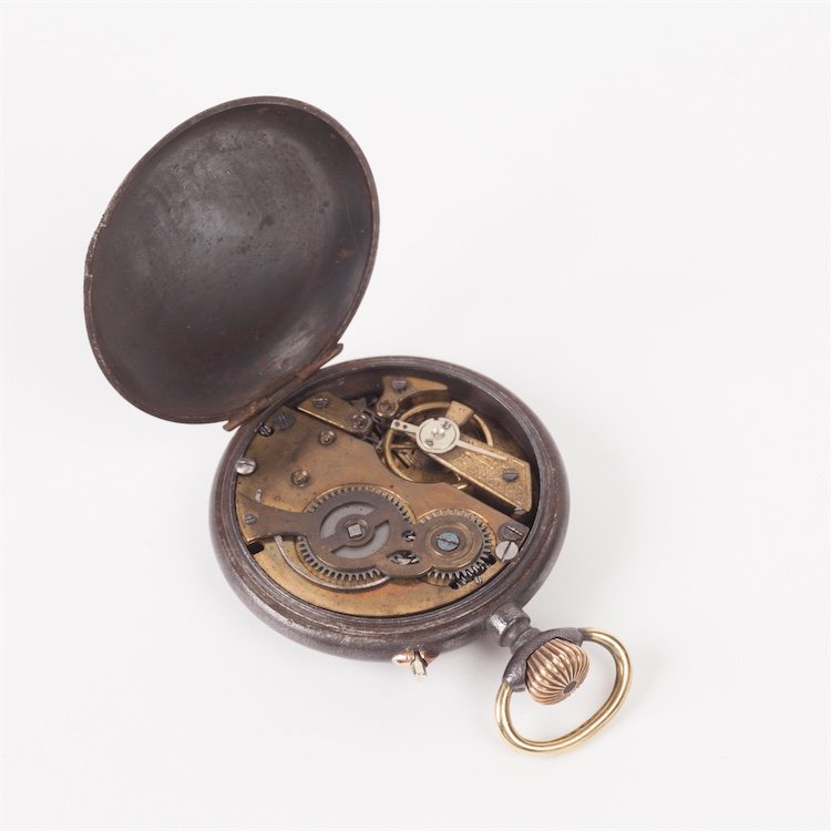 Pocket watch Roskopf Syst. Prima with enamel dial. — image 3