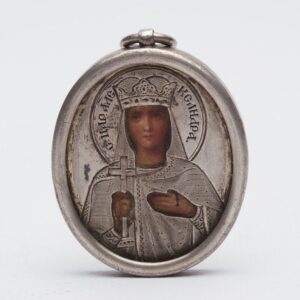 Russian Icon Saint Martyr Queen Alexandra — image 1