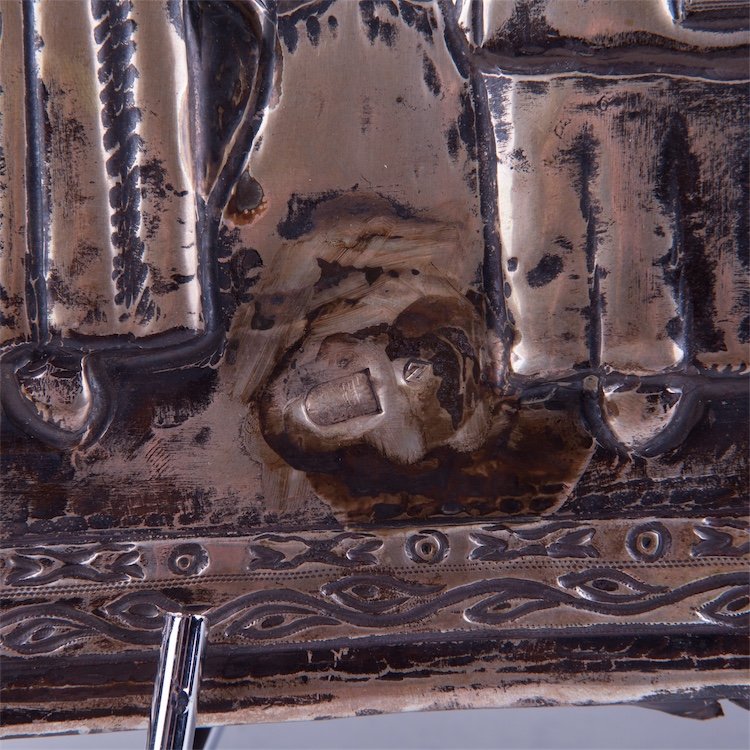 Russian silver icon selected Saints.18 century. — image 5