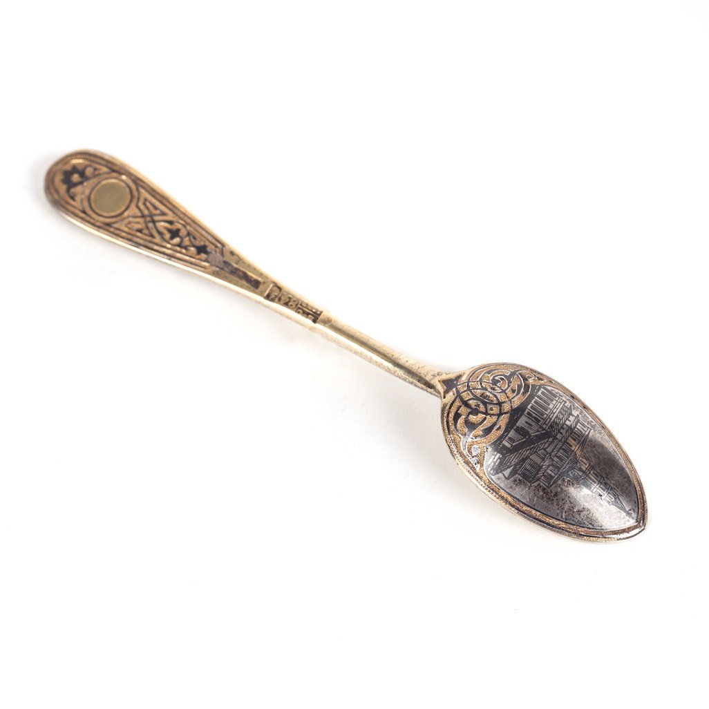 Tea spoon. Workshop of I.P. Khlebnikov. — image 1
