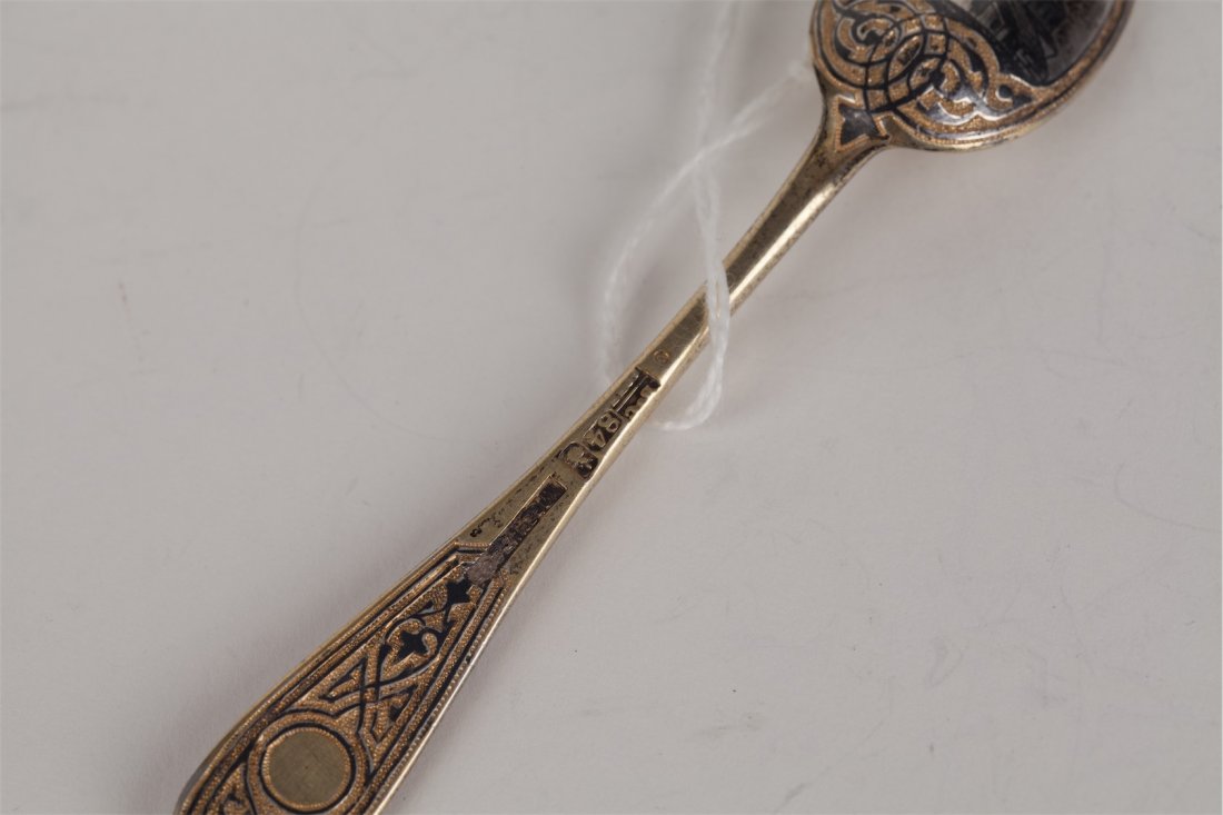 Tea spoon. Workshop of I.P. Khlebnikov. — image 2