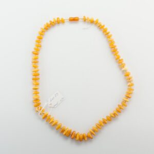 Natural Baltic Amber Yellow necklace. — image 2