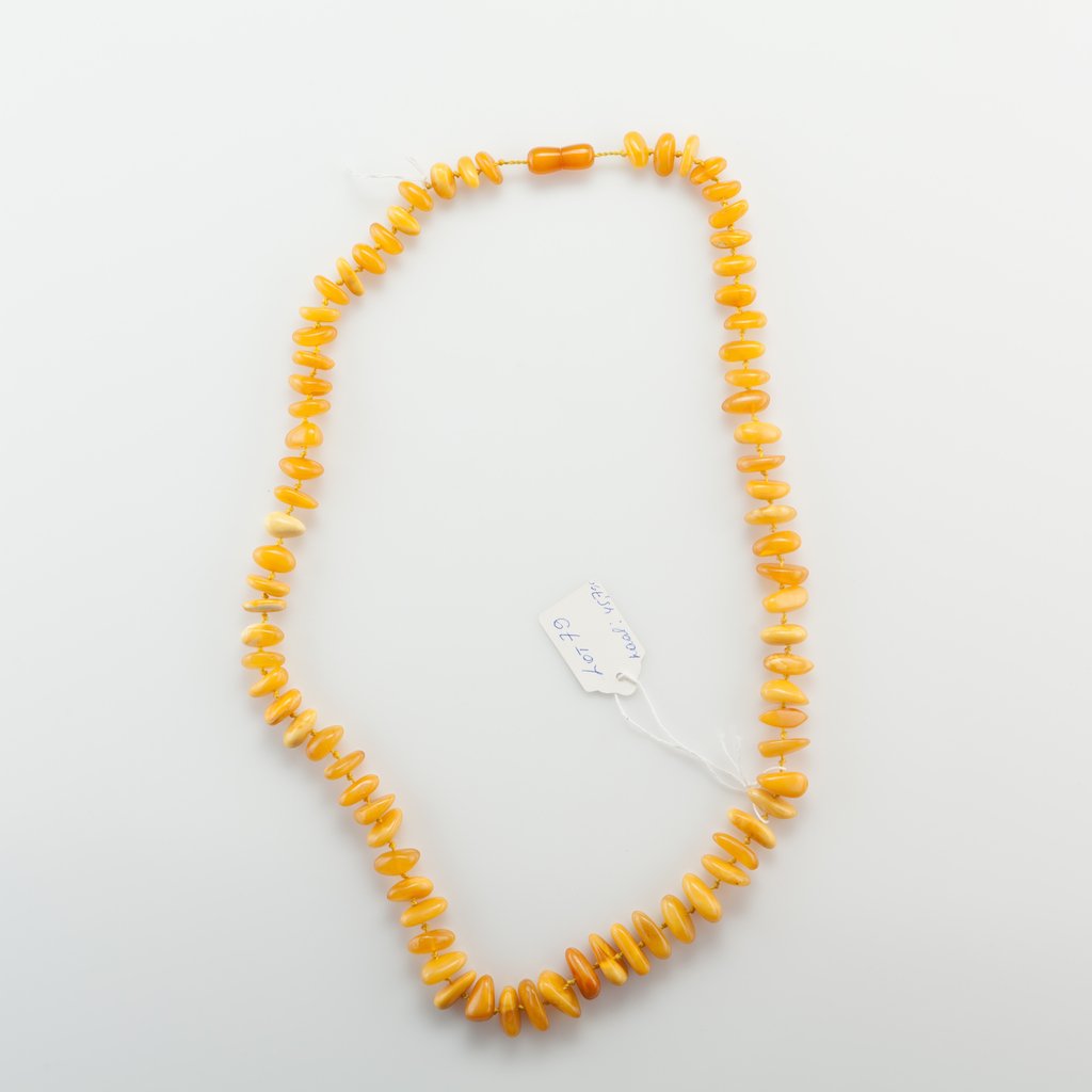 Natural Baltic Amber Yellow necklace. — image 3