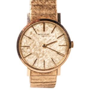 Patek Philippe solid gold men's wristwatch — image 1