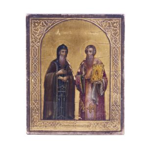 Russian Icon depicting St. Sergiy of Valaam and St. — image 1
