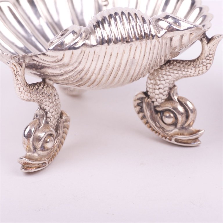 Silver 2 saltcellars. — image 3