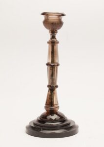 Pair of russian hardstone candelsticks — image 1