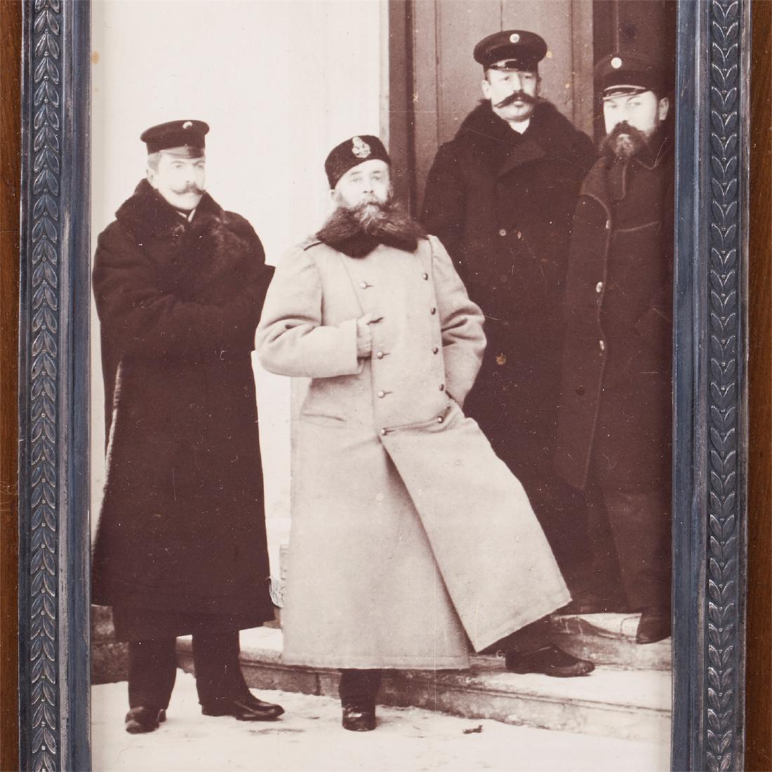 Russian Faberge wood and silver photo frame — image 2