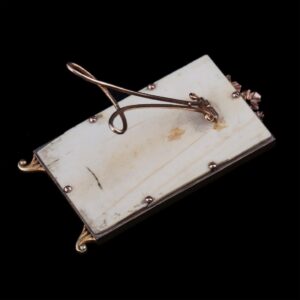 Elegant Faberge gold and rhodonite photo frame — image 3