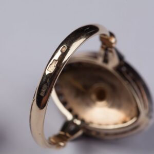 Gold earrings and ring. — image 6