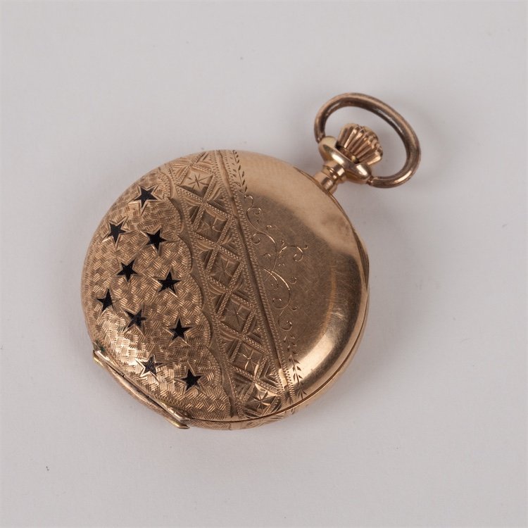Gold ladies pocket watch "Henry Moser". — image 4