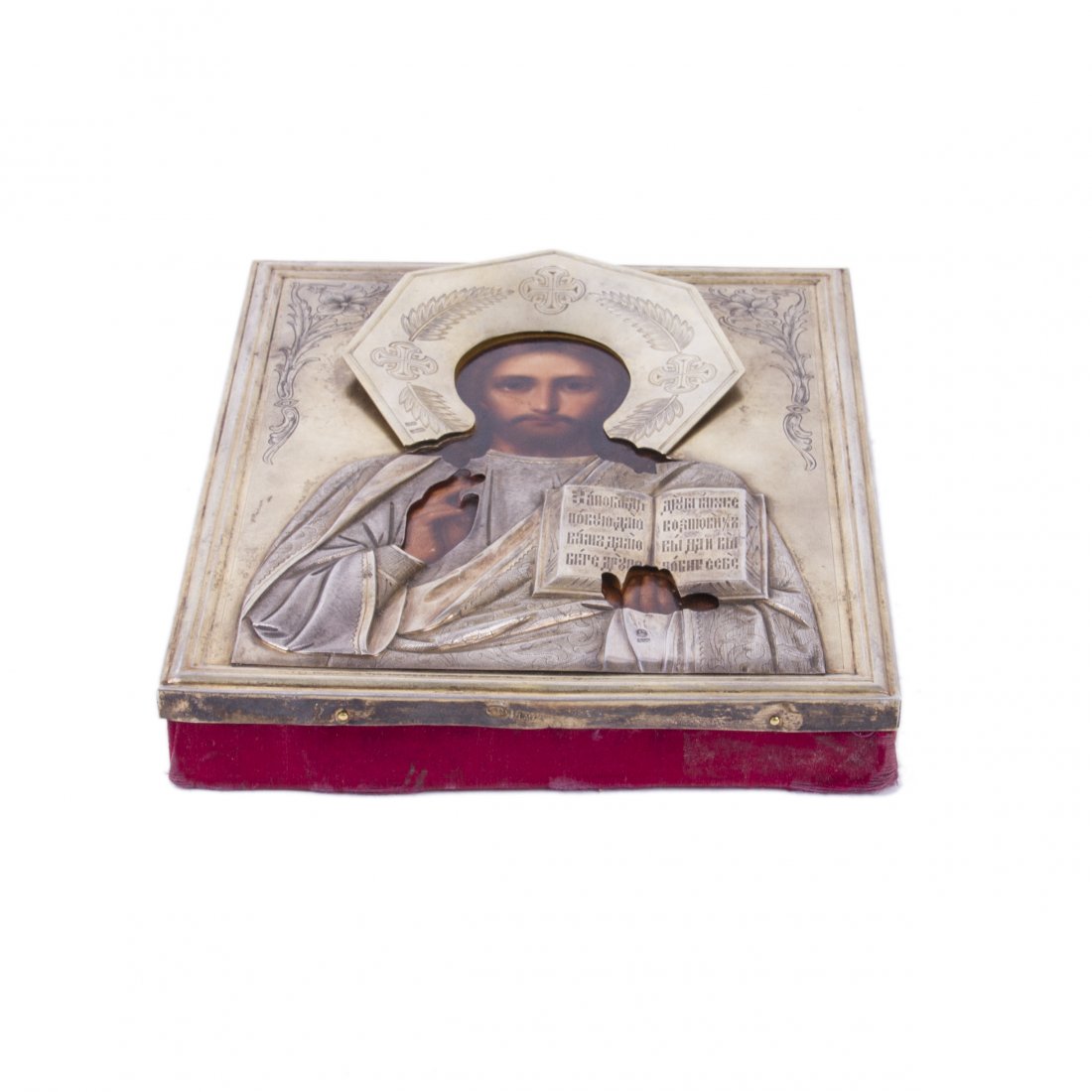 Russian Art nouveau Icon of Christ Pantocrator — image 2