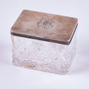 Russian crystal box with silver. — image 1